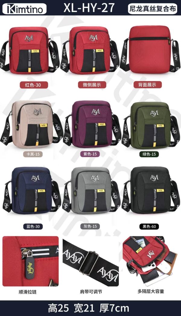 R$17,00 cada | CAIXA 180 peças XL-HY-27# Bolsa transversal Ayayi