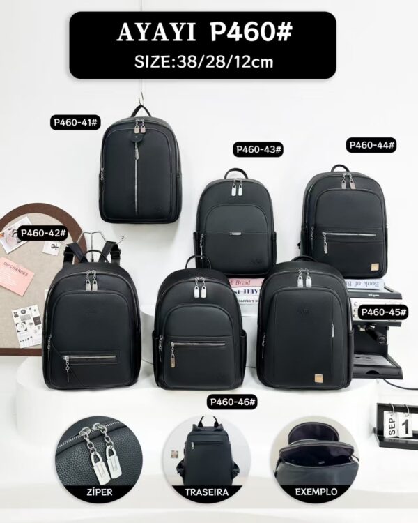 R$45,00 cada | CAIXA 80 peças P460-10# Mochila feminina de couro Ayayi