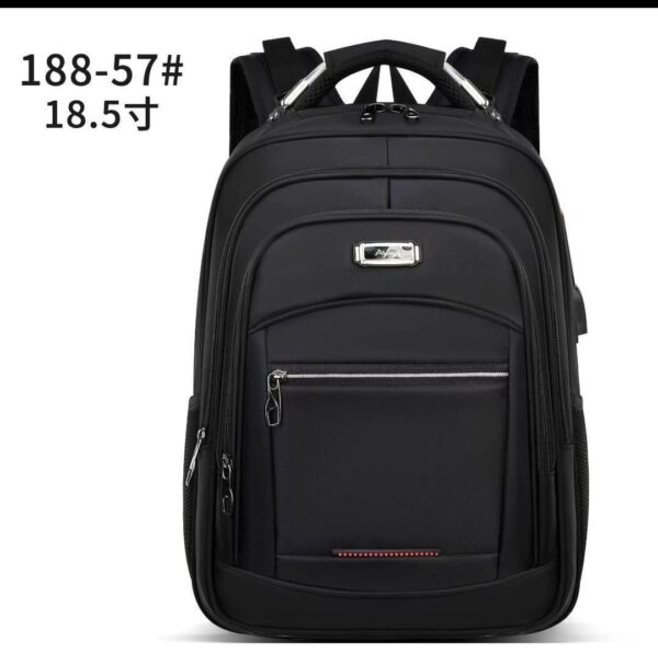 R$50,00 cada/ por R$48,00 | CAIXA 60 peças 188-57# Mochila Executiva Premium Impermeável com Duplo Cabo de Aço, USB, Massageador e Cinto para Mala