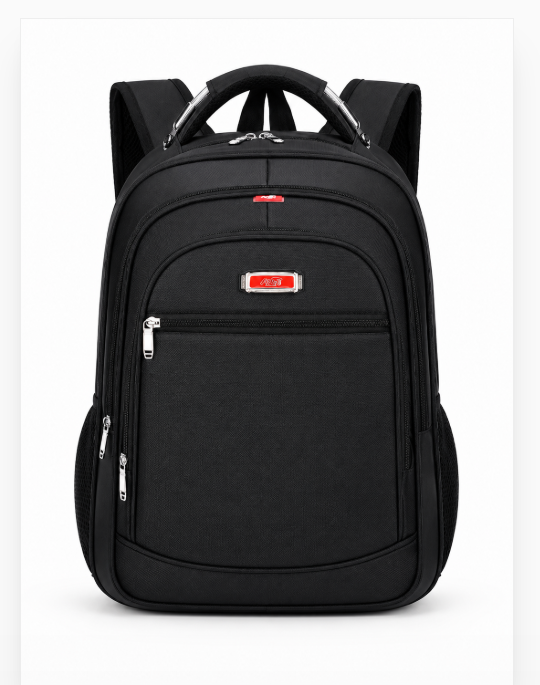 R$34,00 Cada/ Por R$32,00 | CAIXA 80 Peças 2027-5# Mochila Preto Porta Notebook Masculina Reforçada Impermeável com Cabo de Aço Executiva