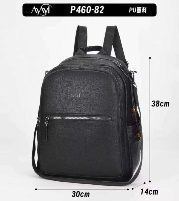 R$44,00 cada | CAIXA 80 peças P460-82# Mochila Feminina Fashion Ayayi Couro Impermeável Bolsa Moderna Casual