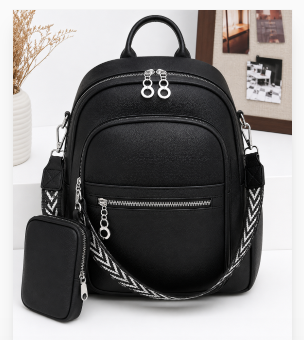 R$45,00 Cada | CAIXA 80 Peças L450-33# Mochila Feminina Premium Impermeável Grande Reforçada Fashion para Faculdade e Trabalho