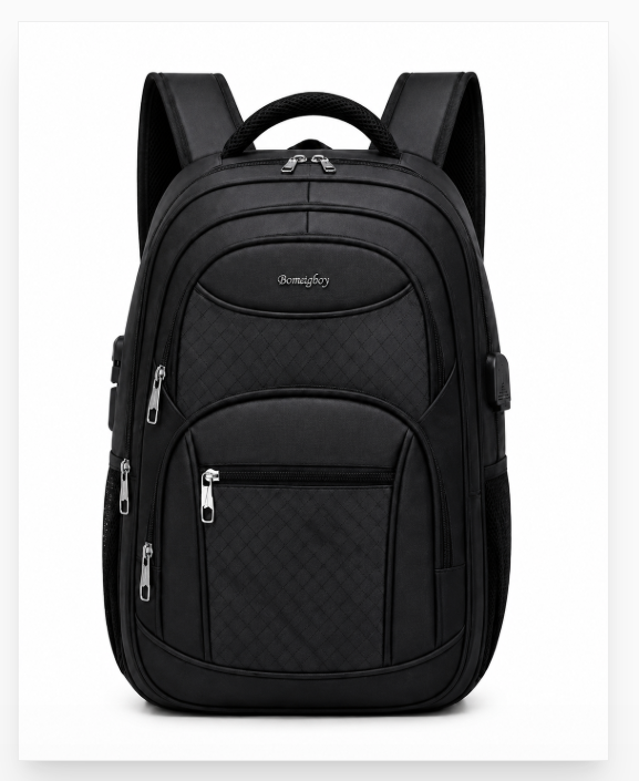 R$37,00 Cada | CAIXA 80 Peças XLR-2537#  Mochila Executiva USB com Cadeado – Segurança e Tecnologia para sua Rotina
