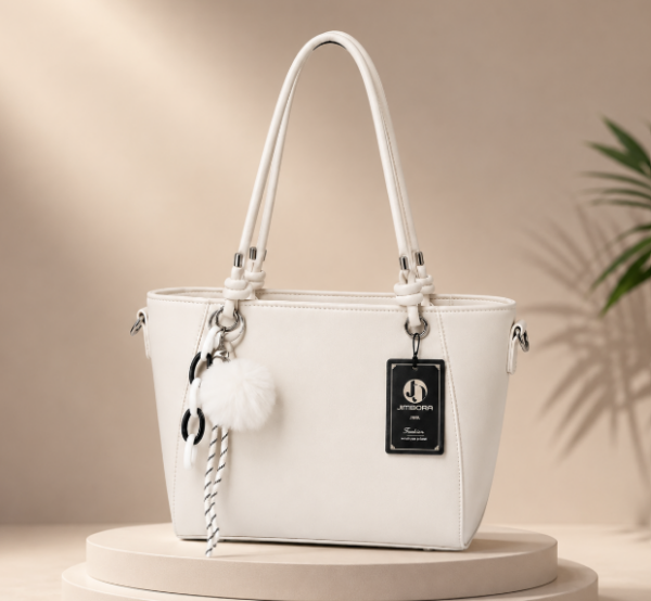 R$51,00 cada | CAIXA 70 peças LEH-10# Bolsa Feminina Tote Premium com Pingente Decorativo e Alça Transversal