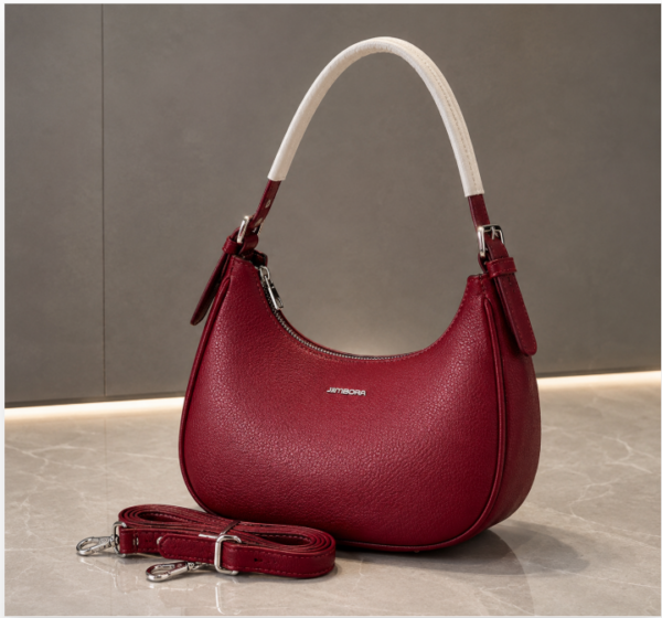 R$46,00 Cada | CAIXA 70 peças LEH-6# Bolsa Feminina Meia Lua Premium com Alça Ajustável