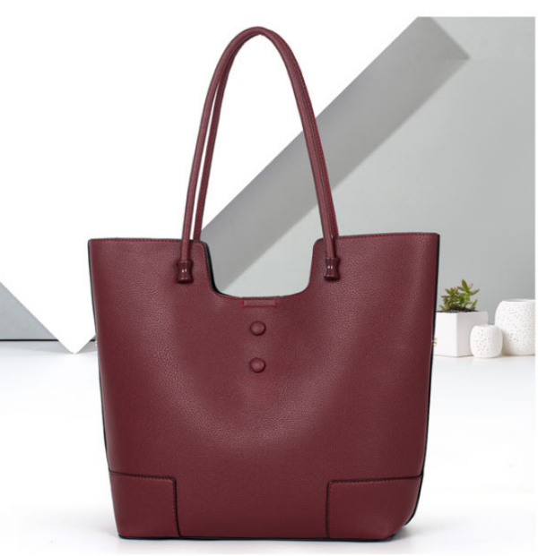 R$52,00 Cada | CAIXA 60 peças EL-4# Bolsa Tote Feminina Bordeaux Elegance Premium Cores Variadas